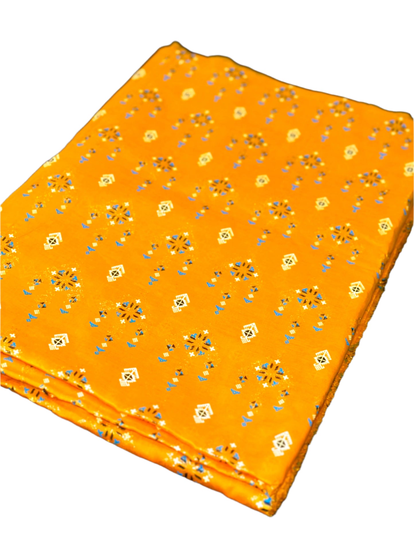 2 Pcs Lawn Print suit (Golden tilla)