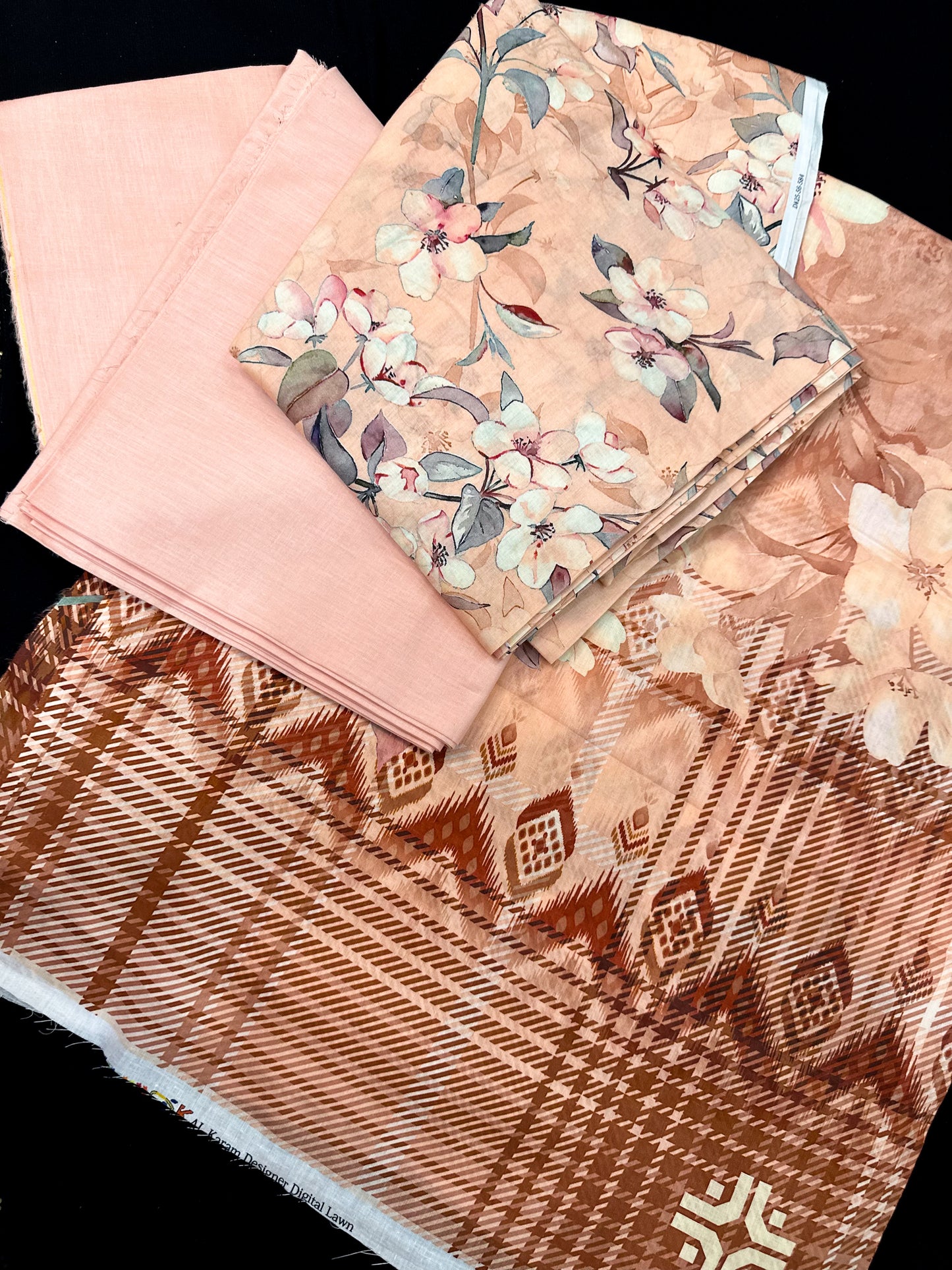 3 Pcs Lawn Print suit
