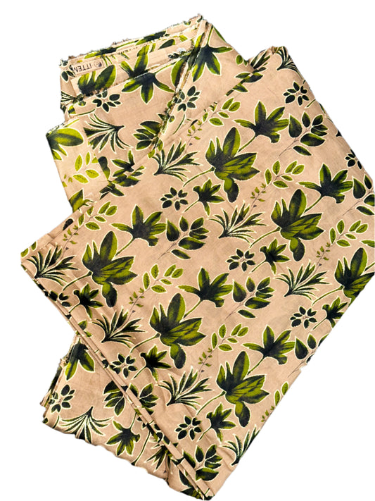 2 Pcs( glitter printed ) Lawn Print suit