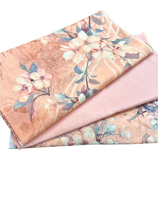 3 Pcs Lawn Print suit