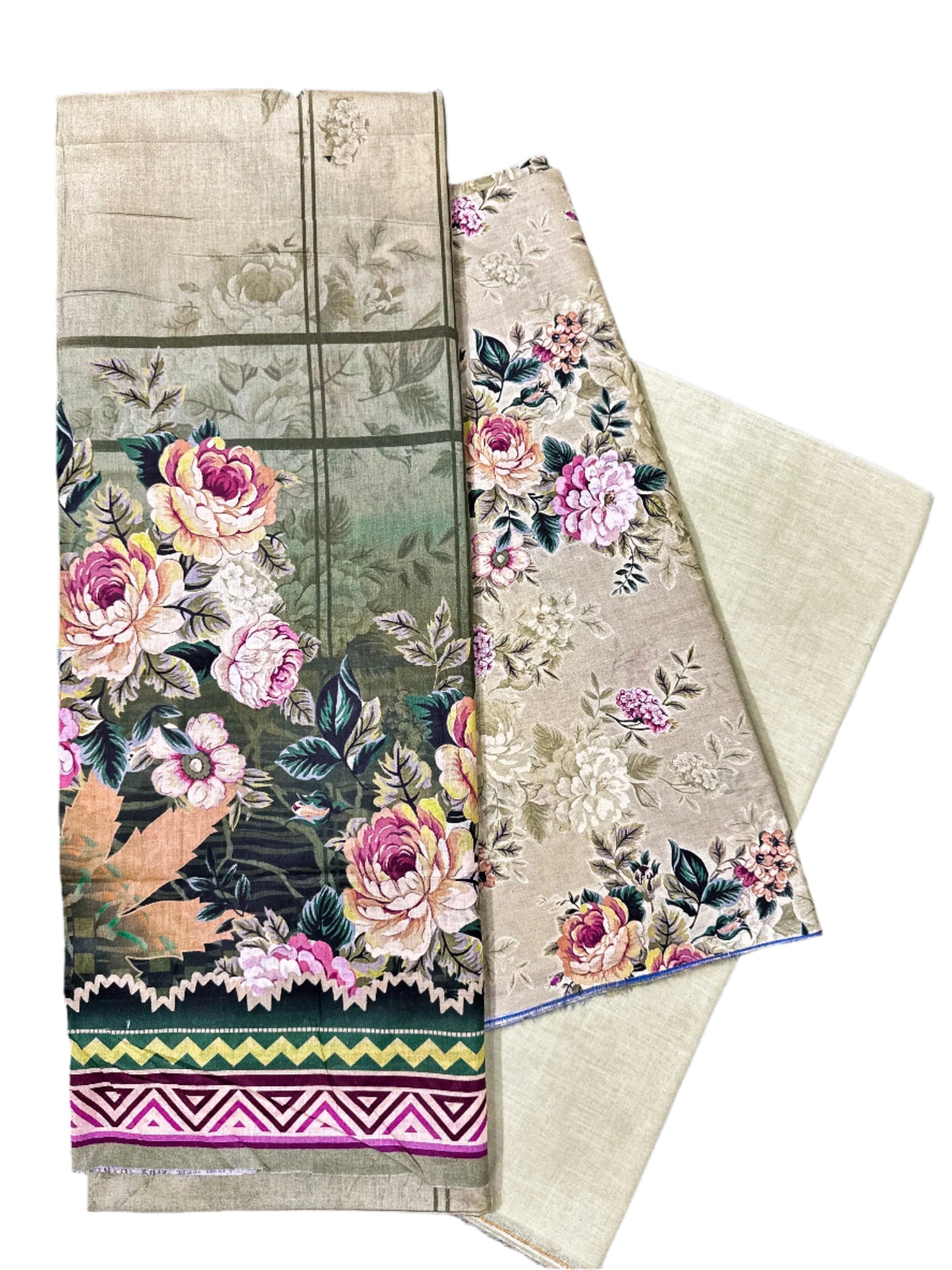 3 Pcs Lawn Print suit