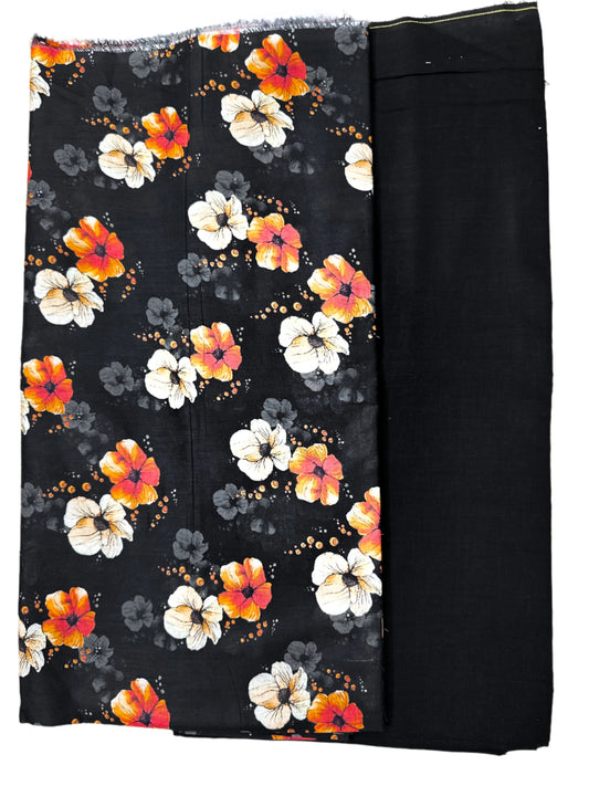 2 Pcs Lawn Print suit