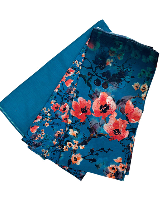 3 Pcs Lawn Print suit
