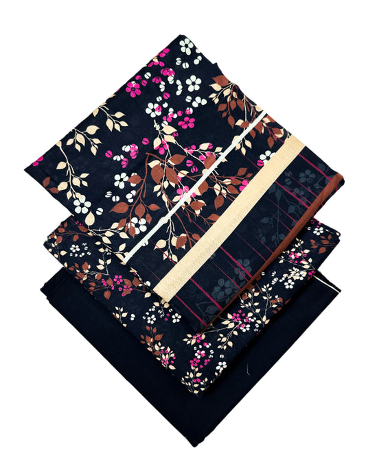3 Pcs Lawn Print suit